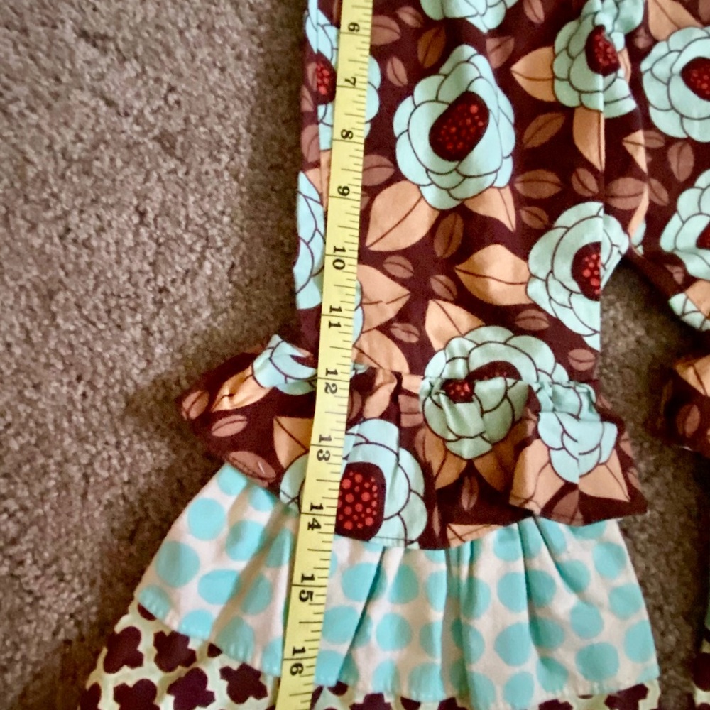 Floral Patterned Ruffle Pants - Picture 6 of 7